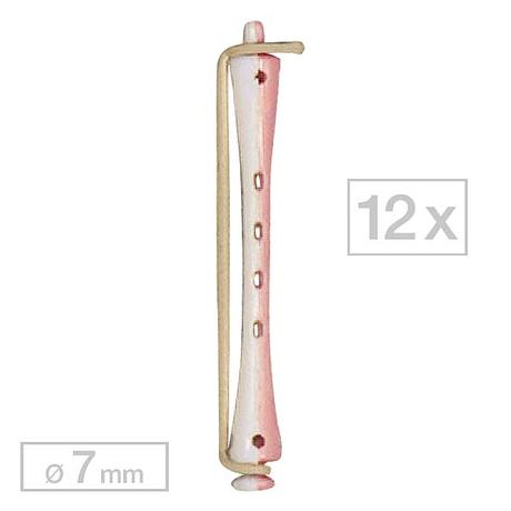 Efalock Permanent curler long Pink/White Ø 7 mm, Per package 12 pieces
