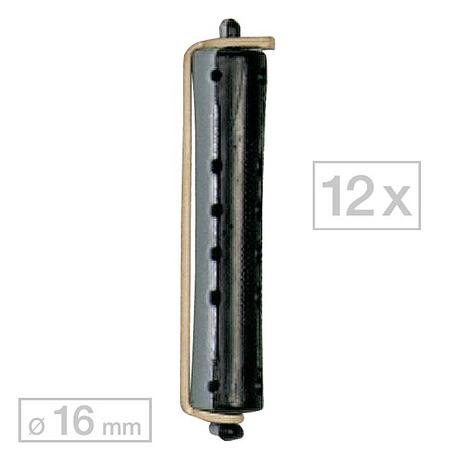 Efalock Arricciatore permanente lungo Nero/Grigio Ø 16 mm, Per confezione 12 pezzi