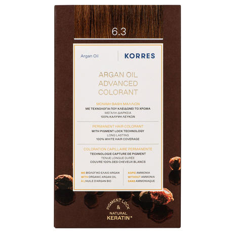 KORRES Arganöl Hochentwickelte Coloration 6.3 Dunkelblond Gold
