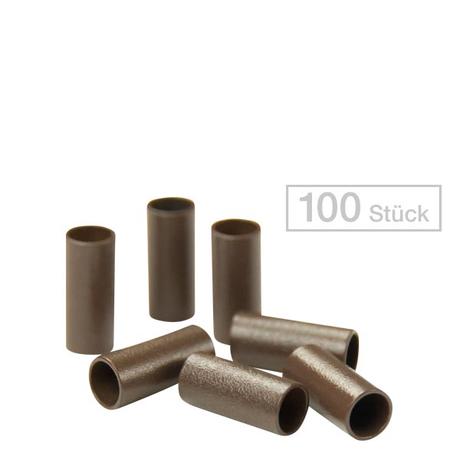 Balmain Micro Rings Brown, Per package 100 pieces
