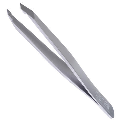 Canal Pince à cheveux, biseautée, satinée, inoxydable, 9 cm Satin