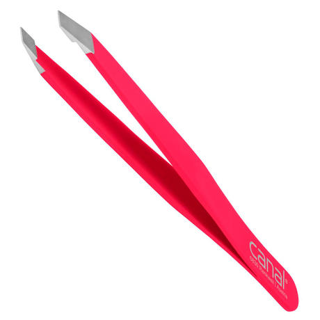 Canal Pince à cheveux, biseautée, satinée, inoxydable, 9 cm Fuxia