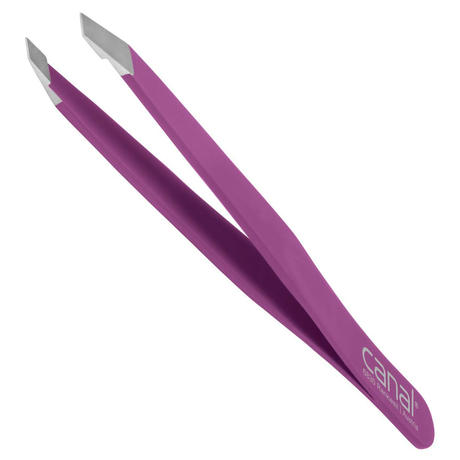 Canal Pince à cheveux, biseautée, satinée, inoxydable, 9 cm Violet