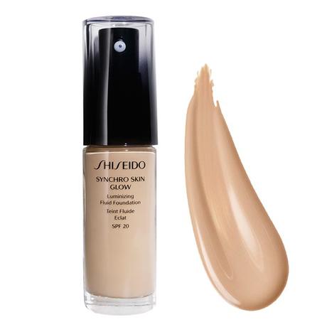 Shiseido Makeup Synchro Skin Glow Luminizing Fluid Foundation SPF 20 Neutral 3, 30 ml