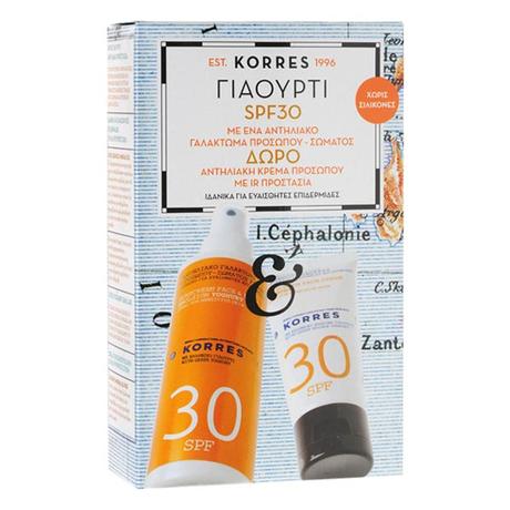 KORRES Yogurt sunscreen set SPF 30
