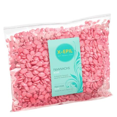 X-Epil Perlas de cera caliente Rosado, bolsa de 500 g, 500 g
