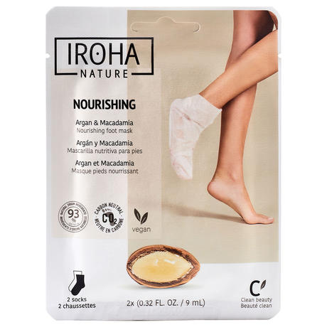 IROHA nature Argan et Macadamia masque pieds nourissant