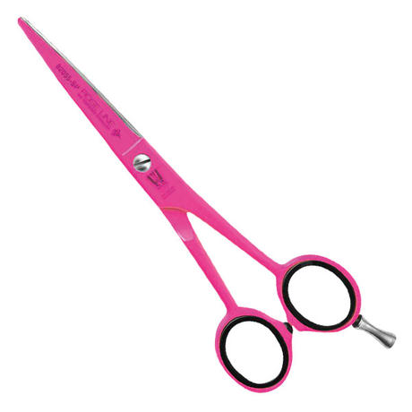 Rose Line Hair Scissors 5.5" shock pink