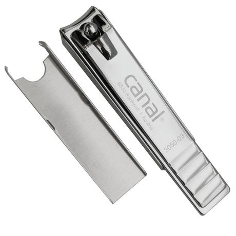 Canal Fußnagelknipser mit Auffangschale vernickelt, 8 cm