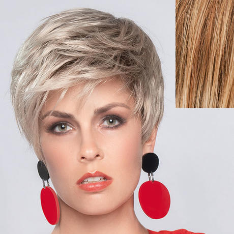 Ellen Wille Perucci Parrucca di capelli sintetici Punto ambra chiara radicata