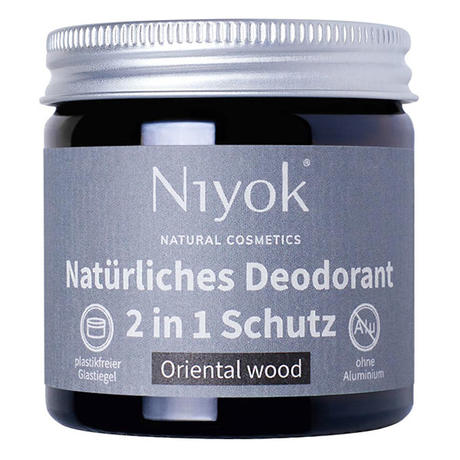 Niyok 2 in 1 anti-transpirante Deocreme - Oriental wood
