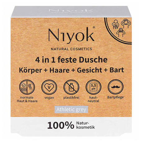 Niyok 4 in 1 feste Dusche - Athletic grey