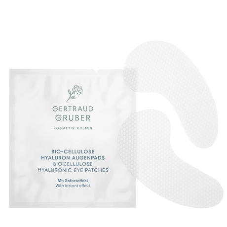 GERTRAUD GRUBER HYDRO WELLNESS PLUS Almohadillas de hialurón biocelulósico para los ojos