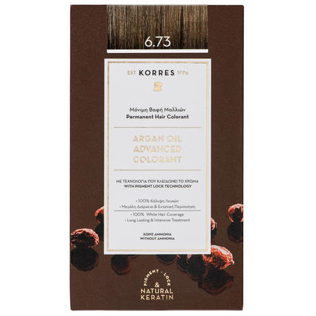 KORRES Coloration avancée de l'huile d'argan 6.73 Cacao doré