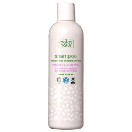 MATAS Natur Shampoo für trockene und gereizte Kopfhaut mit Bio-Aloe Vera und Vitamin E