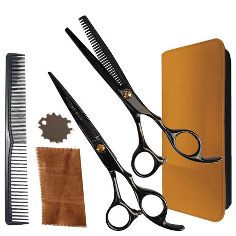 COSMOS Set de ciseaux "Black Basic"