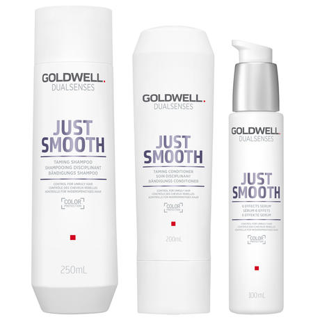 Goldwell Dualsenses Just Smooth Set (Shampoo 250ml + Conditioner 200ml + Serum 100ml)