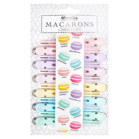 Efalock Macarons Combi Abteilclips sortiert pastell