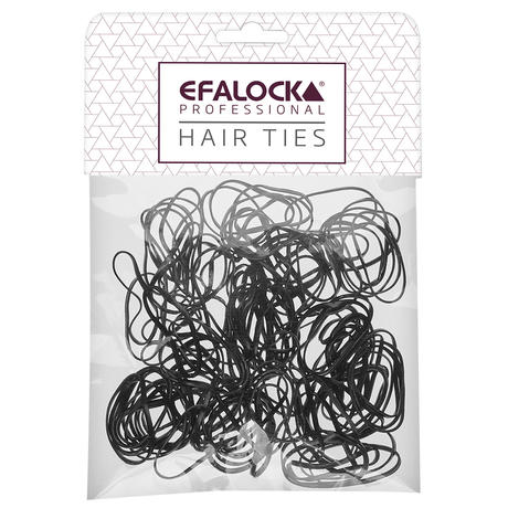 Efalock Gomma per capelli rasta nero sottile/piccolo