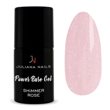 Juliana Nails Power Base Gel Shimmer Rose 6 ml