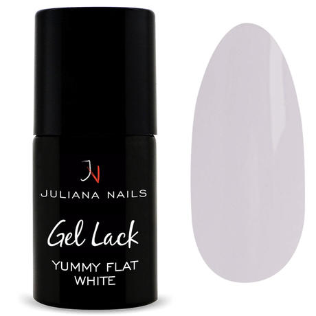 Juliana Nails Gel Lack Nude Yummy Flat White, Flasche 6 ml