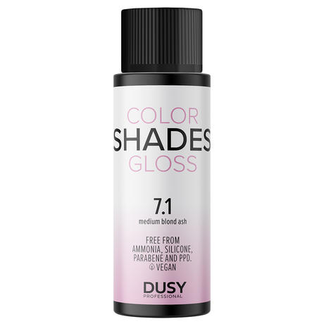 dusy professional Color Shades Gloss 7.1 Rubio Medio Ceniza 60 ml