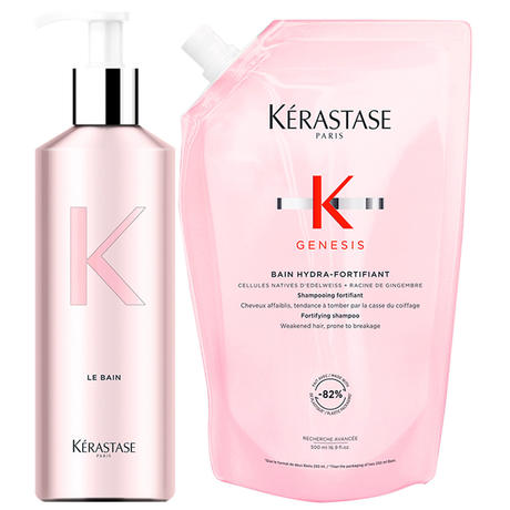 Kérastase Genesis BUNDLE THICK HAIR (Shampoo 250 ml + Maschera per capelli  200 ml + Leave-In 150 ml + Siero 90 ml)
