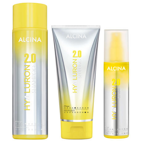 Alcina Hyaluron 2.0 Haircare Set (Shampoo 250ml + Spülung 200ml + Spray 125ml)