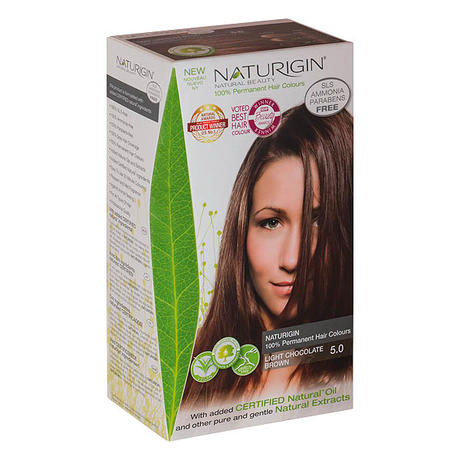 Naturigin Permanent Hair Color Cream Set 5.0 Light Chocolate Brown