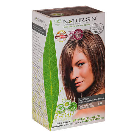 Naturigin Permanent Hair Color Cream Set 6.0 Dark Golden Copper Blonde
