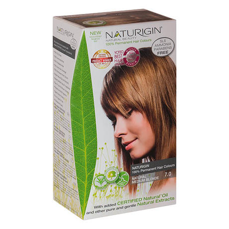Naturigin Permanent Hair Color Cream Set 7.0 Natural Medium Blonde