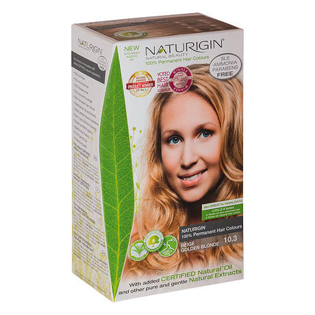 Naturigin Permanent Hair Color Cream Set 10.3 Beige Golden Blonde
