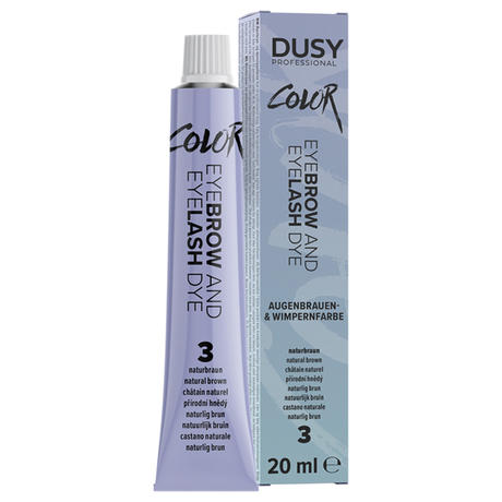 dusy professional Colore delle ciglia 3 Marrone naturale, 20 ml