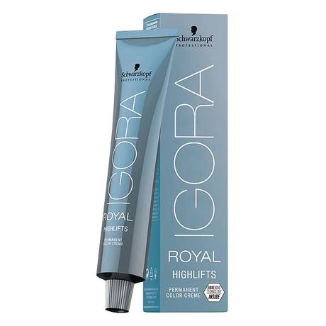 Schwarzkopf Professional ROYAL HIGHLIFTS Permanent Color Creme 10-1 blond ultra cendré, Tube 60 ml