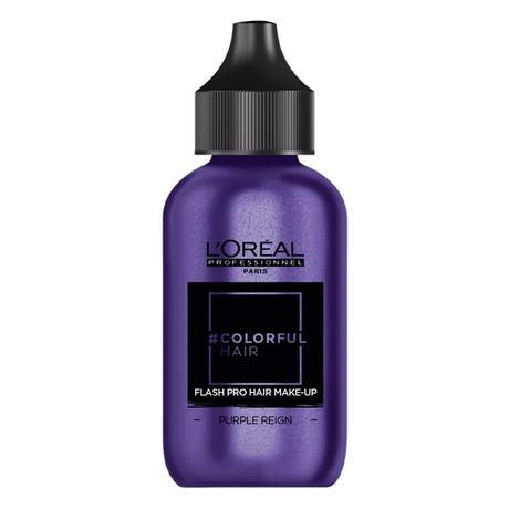 L'Oréal Professionnel Paris #COLORFULHAIR Flash Pro Hair Make-Up Samtig Purple Reign (4), 60 ml