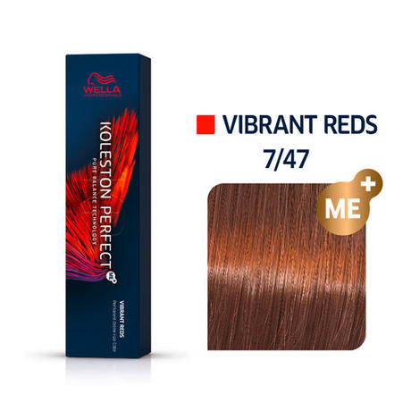 Wella Koleston Perfect Vibrant Reds 7/47 Medium Blond Roodbruin, 60 ml