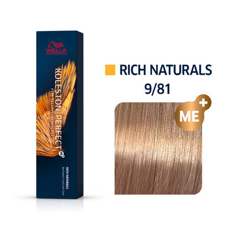 Wella Koleston Perfect Rich Naturals 9/81 Light Blond Pearl Ash, 60 ml