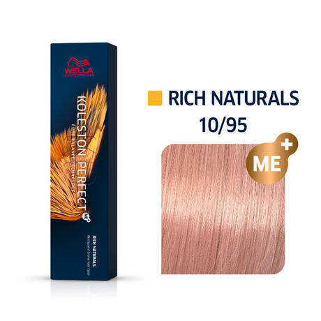 Wella Koleston Perfect Rich Naturals 10/95 Light Light Blonde Cendré Mahogany, 60 ml