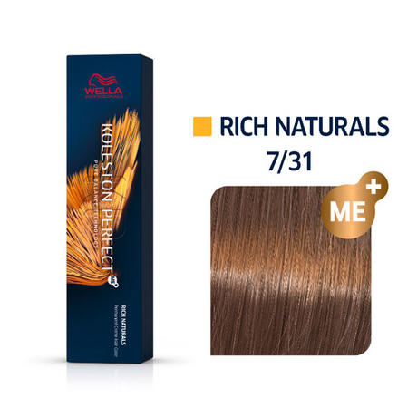 Wella Koleston Perfect Rich Naturals 7/31 Medium Blonde Gold Ash, 60 ml