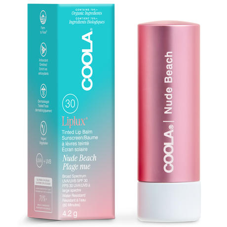 Coola Sheer Mineral Liplux Lip Balm SPF 30 Nude Beach, 4,2 g