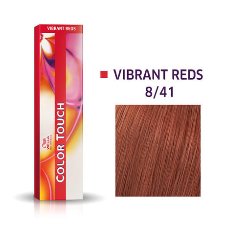 Wella Color Touch Vibrant Reds 8/41 Rubio claro ceniza roja
