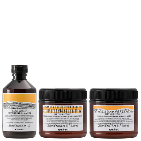 Davines Naturaltech Nourishing Set (Shampoo 250 ml + Conditioner 250 ml + Maske 250 ml)