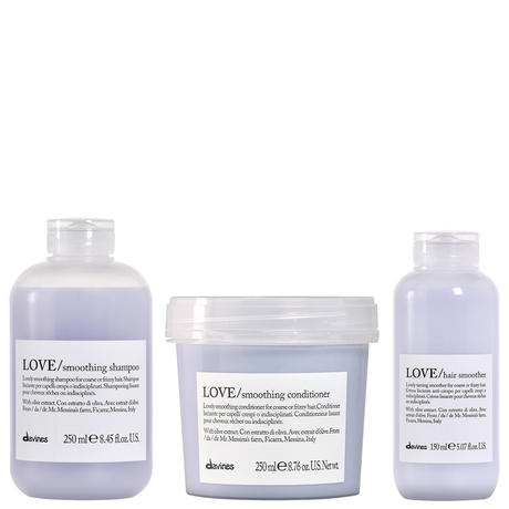 Davines Essential Haircare Love Smooth Set (Shampoo 250 ml + Condiotioner 250 ml + Hair Smoother 150 ml)
