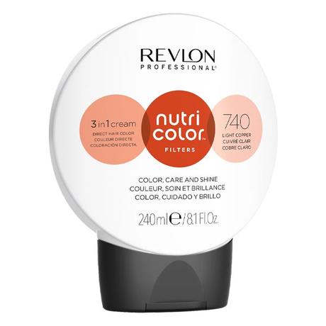 Revlon Professional Nutri Color Filterbol 740 Medium Blond Koper Intensief 240 ml