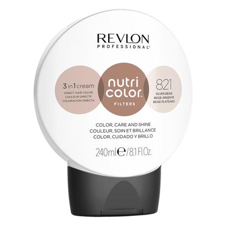 Revlon Professional Nutri Color Bola de filtro 821 Rubio Claro Irisé Ceniza 240 ml