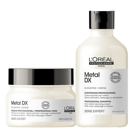 L'Oréal Professionnel Paris Serie Expert Metal DX Homecare Set (Shampoo 300ml + Mask 250ml)