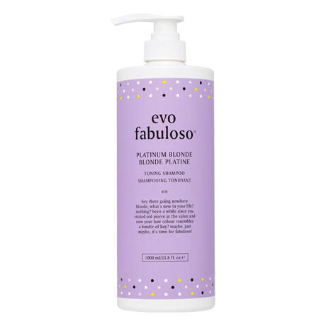 Evo Fabuloso Platinum Blonde Toning Shampoo  1 litre
