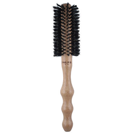 PHILIP B Round Hairbrush Polish Mahogany Handle 55 mm
