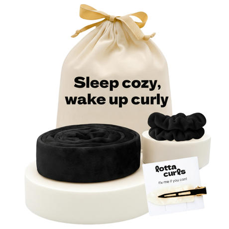 lotta curls Lockenband Set Royal Black