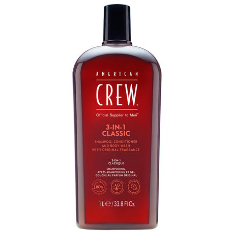 American Crew 3In1 Classic Shampoo, Conditioner & Body Wash 1 Liter